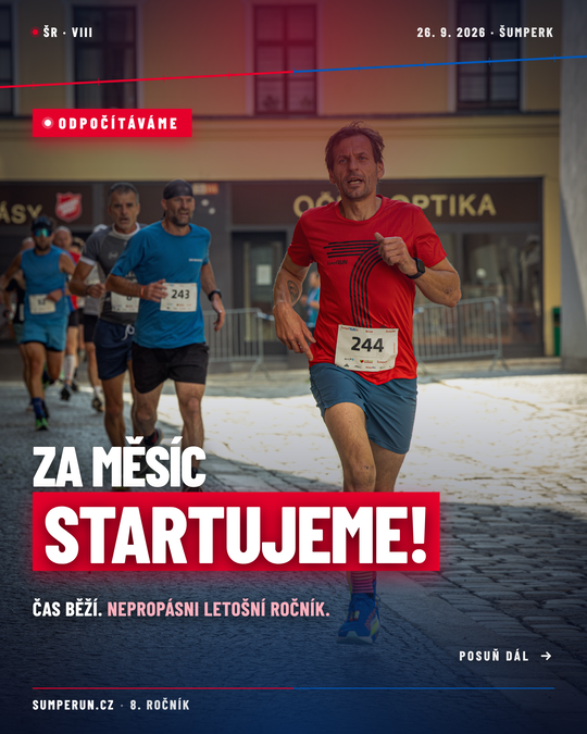 Osmý roční běžeckého závodu ŠumpeRUN
